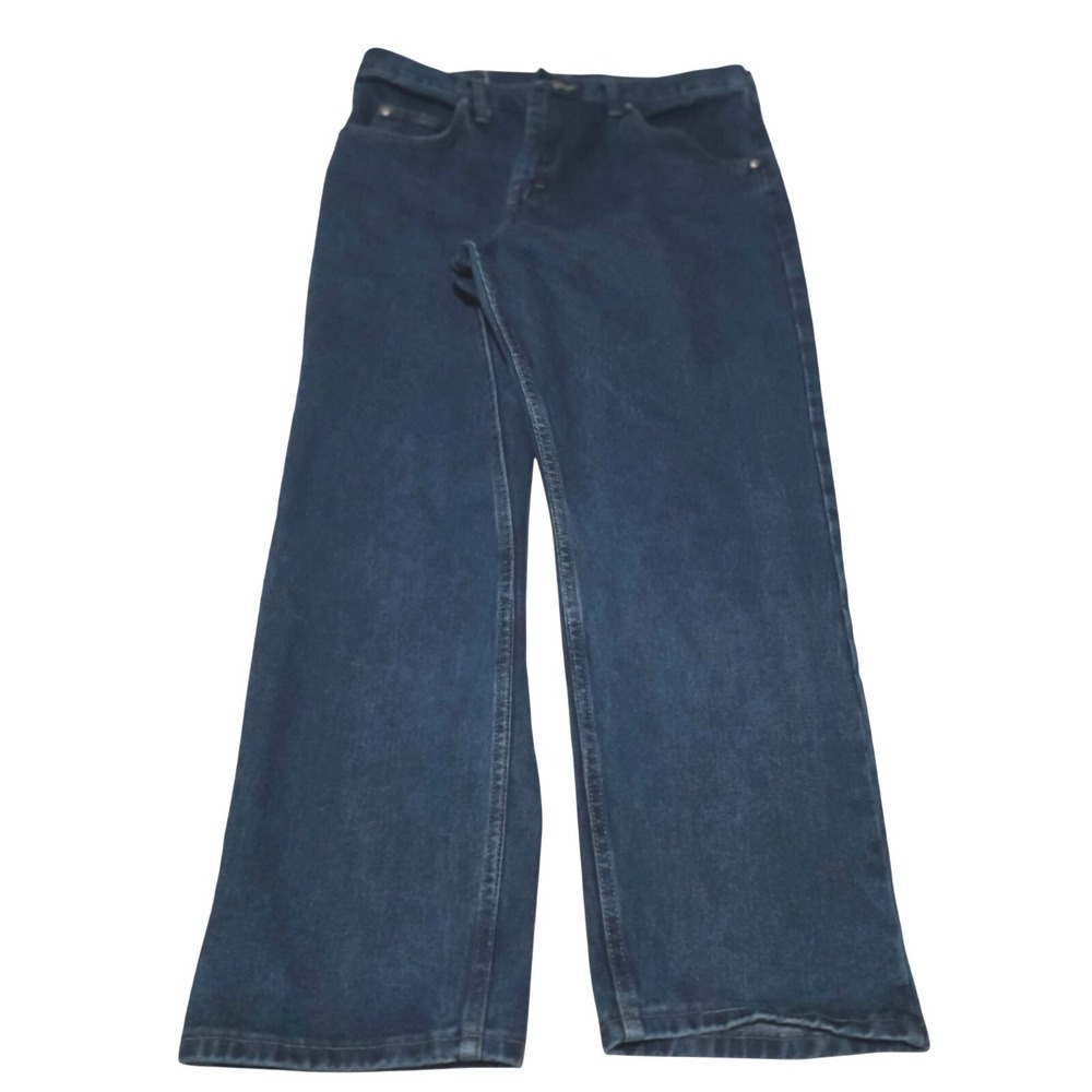 Y2K‎ Wrangler Jeans Mens actual size 36x29 Relaxed Straight Blue Dark Wash Denim